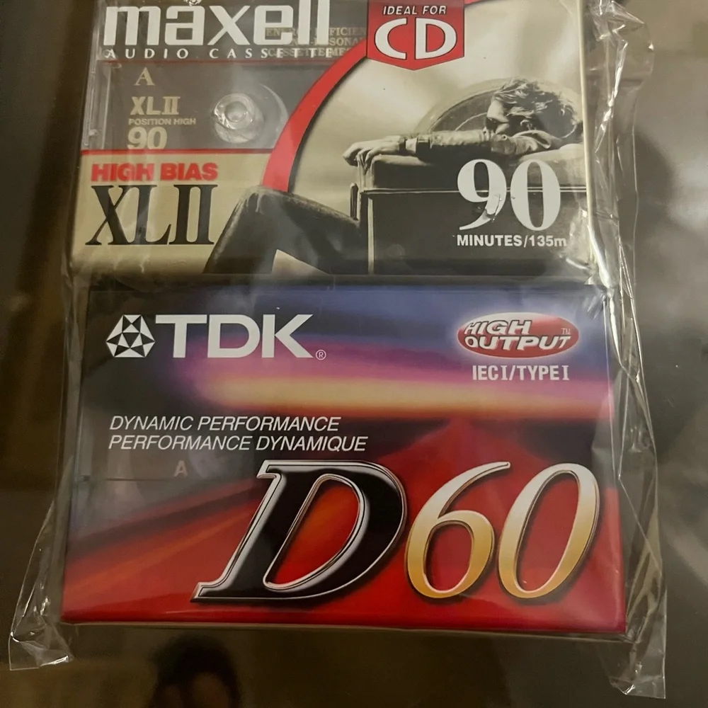 Maxell and TDK Audio Cassette Tapes